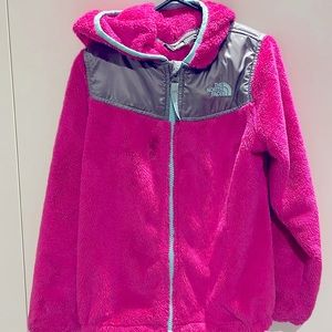 Girls pink the Northface Fleece size 6